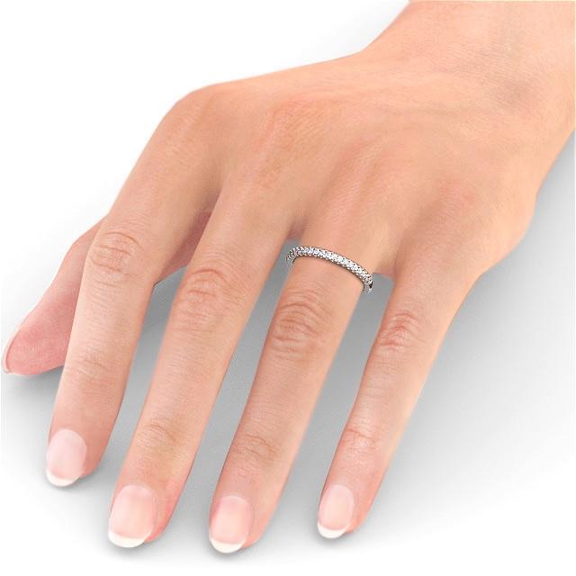 Half Eternity Ring, Round Cut Classic Petite