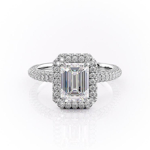 EMERALD CUT MOISSANITE FULL SET