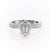 EMERALD CUT MOISSANITE STONE SET SHOULDERS WITH MILGRAIN EDGE