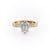 EMERALD CUT MOISSANITE STONE SET SHOULDERS WITH MILGRAIN EDGE