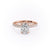 Elongated Cushion Cut Moissanite Shoulder Set Ring With Block Halo