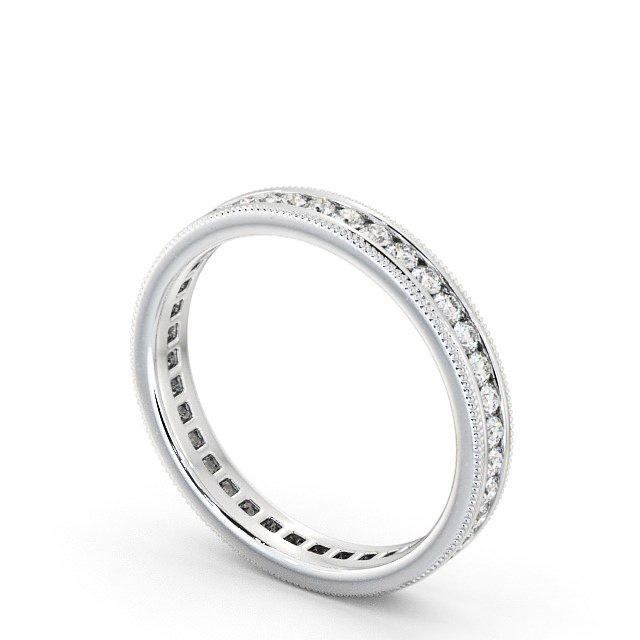 Full Eternity Ring, Round Cut, Milgrain Edge