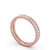 Full Eternity Ring, Round Cut, Milgrain Edge