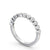 Half Eternity Ring, Round Cut Bubble Ring