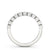 Half Eternity Ring, Round Cut Bubble Ring