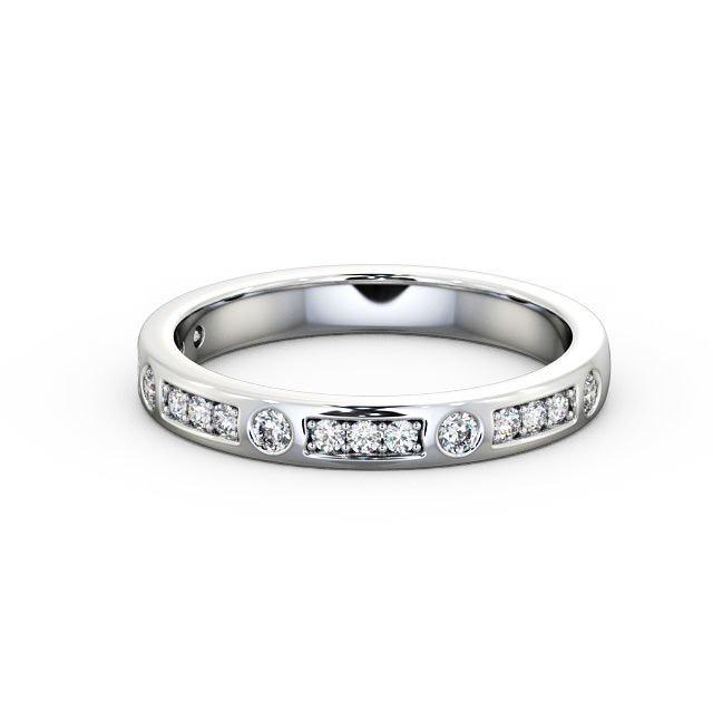 Half Eternity Ring, Round Cut Vintage Design