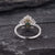 Emerald & Moissanite Cocktail Ring, Vintage Inspired