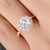 Round Cut Moissanite, Vintage Halo Design