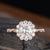 Round Cut Moissanite, Vintage Halo Design