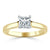 Princess Cut Moissanite Engagement Ring, Classic Style