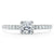 Cushion Cut Moissanite Engagement Ring, Classic Style