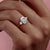 Radiant Cut Moissanite 3 Stone Ring