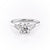 Round Cut Moissanite 3 Stone Ring