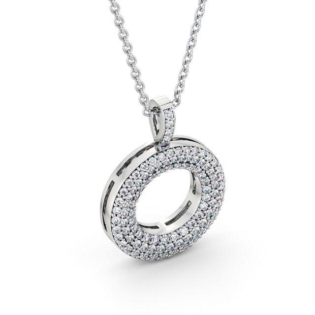 Circle Shaped Pendant 0.75ct