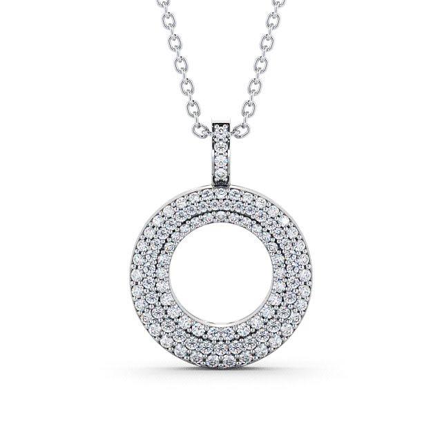 Circle Shaped Pendant 0.75ct