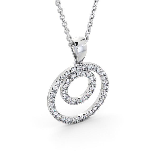 Circle Shaped Pendant 0.55ct