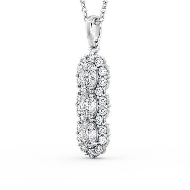 Drop Vintage Style Pendant 1.85ct