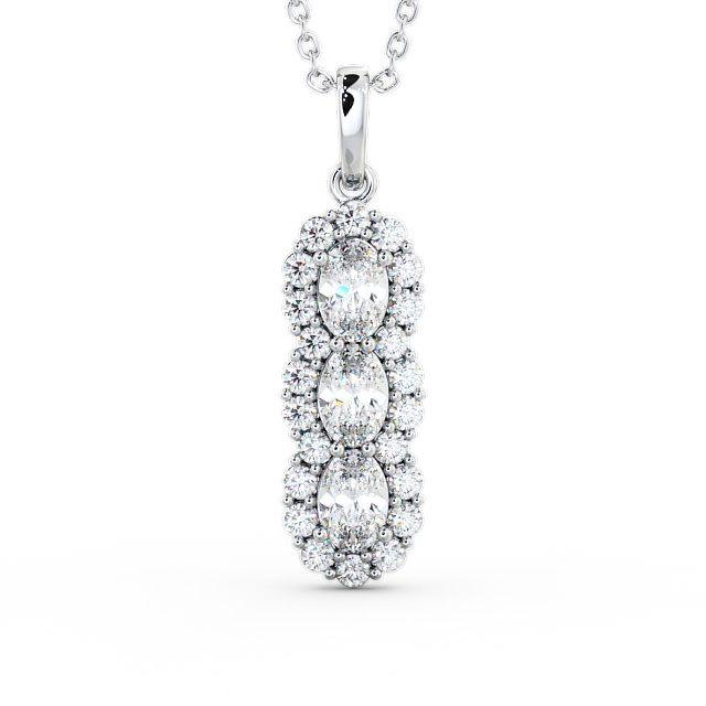 Drop Vintage Style Pendant 1.85ct