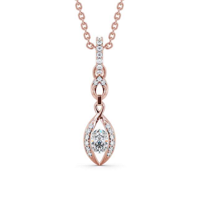 Drop Vintage Style Pendant 0.55ct