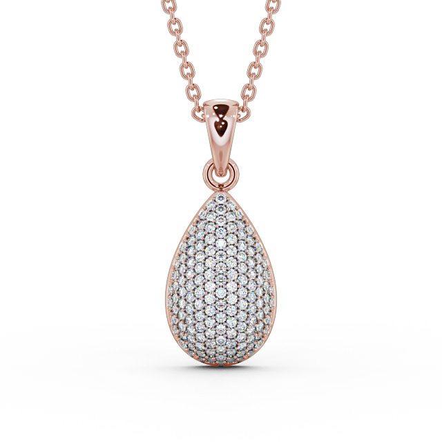 Drop Pavé Set Pendant 0.70ct