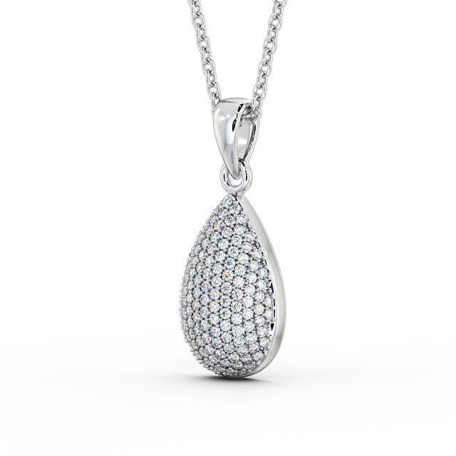 Drop Pavé Set Pendant 0.70ct