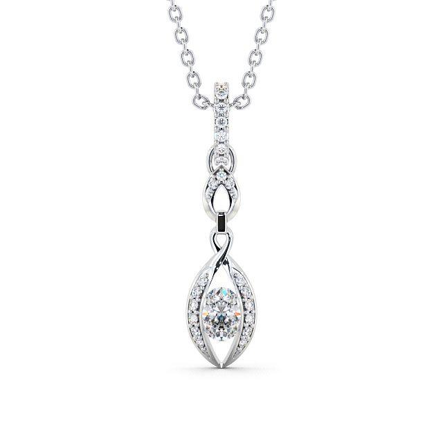 Drop Vintage Style Pendant 0.55ct