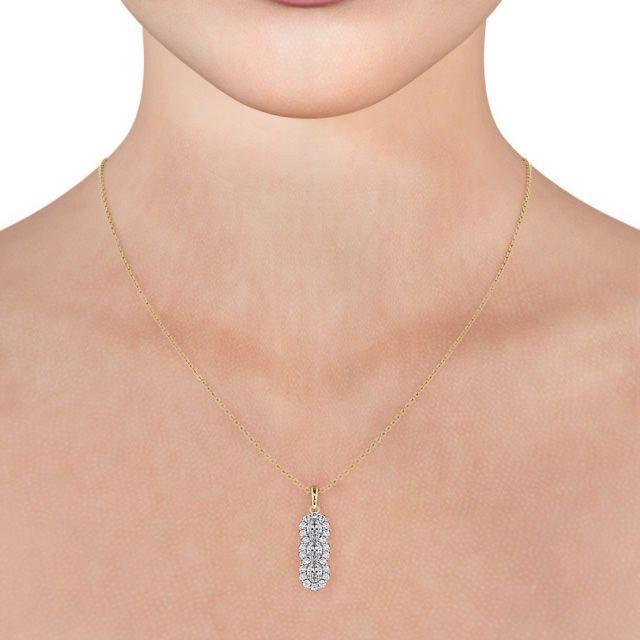 Drop Vintage Style Pendant 1.85ct