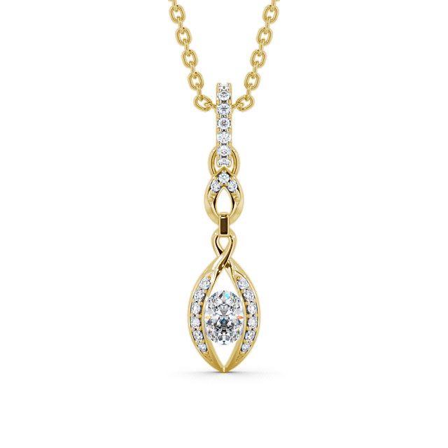 Drop Vintage Style Pendant 0.55ct