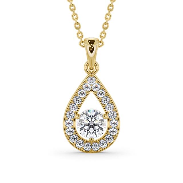 Drop Halo Pendant 1.30ct