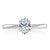 Oval Cut Moissanite Engagement Ring, Classic Style