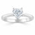 Heart Cut Moissanite Engagement Ring, Classic Style