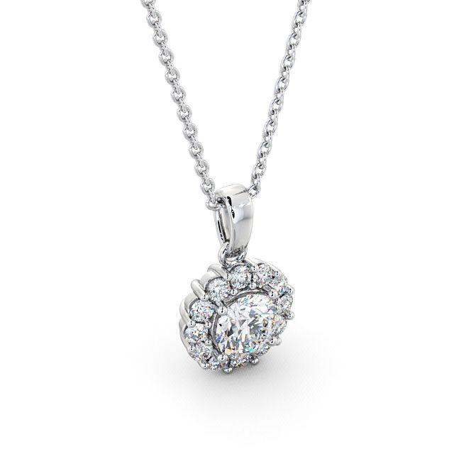 Round Cut Classic Halo Pendant