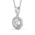 Round Cut Classic Halo Pendant