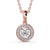 Round Cut Classic Halo Pendant