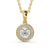 Round Cut Classic Halo Pendant