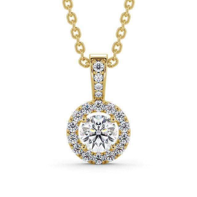 Round Cut Classic Halo Pendant