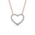 Heart Shaped Round Cut Pendant 0.35ct