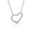 Heart Shaped Round Cut Pendant 0.35ct