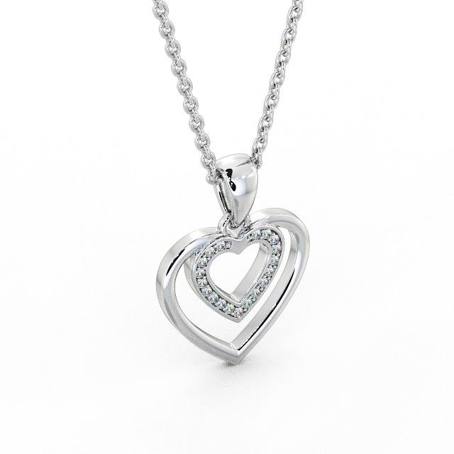 Heart Shaped Pendant 0.15ct