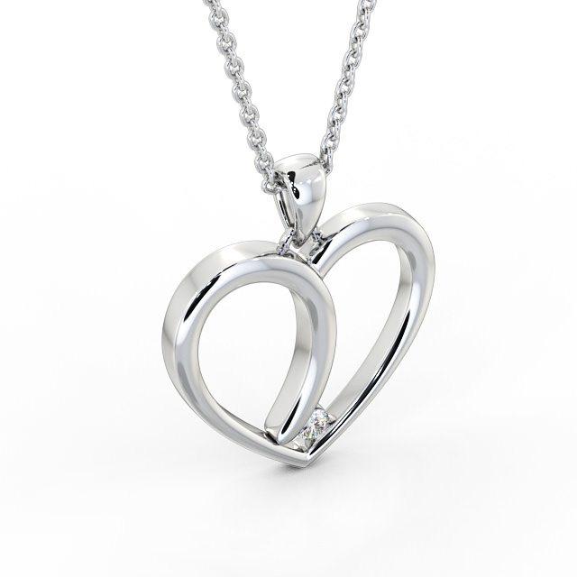 Heart Shaped Pendant 0.08ct