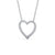 Heart Shaped Round Cut Pendant 0.35ct