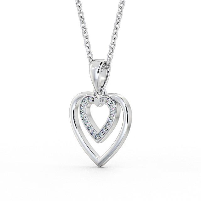 Heart Shaped Pendant 0.15ct