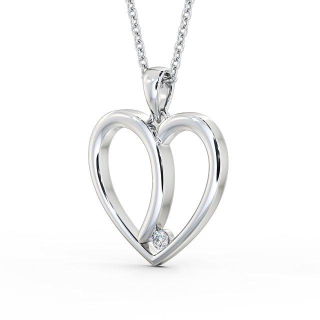 Heart Shaped Pendant 0.08ct