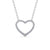 Heart Shaped Round Cut Pendant 0.35ct