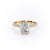 Oval Cut Moissanite Engagement Ring With Side Stones