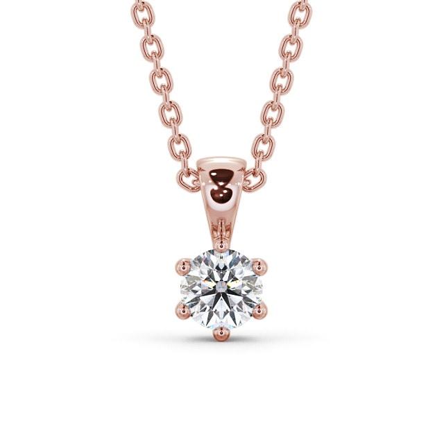 Round Cut Classic Solitaire Pendant