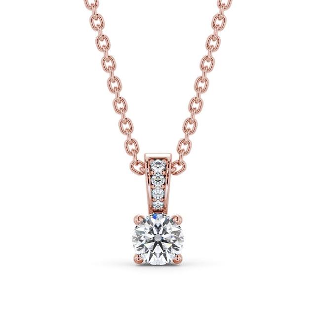 Round Cut Classic Solitaire Pendant