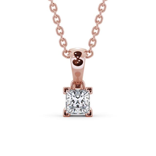 Princess Cut Classic Solitaire Pendant