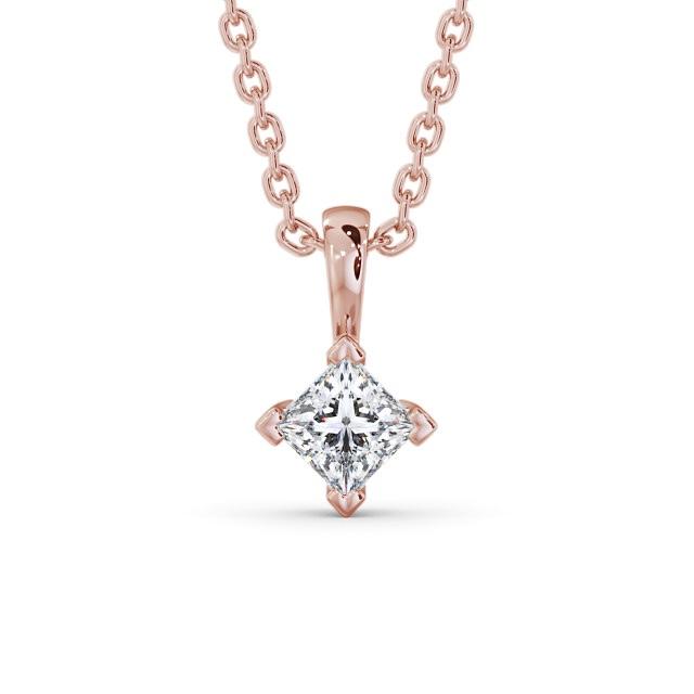 Princess Cut Classic Solitaire Pendant