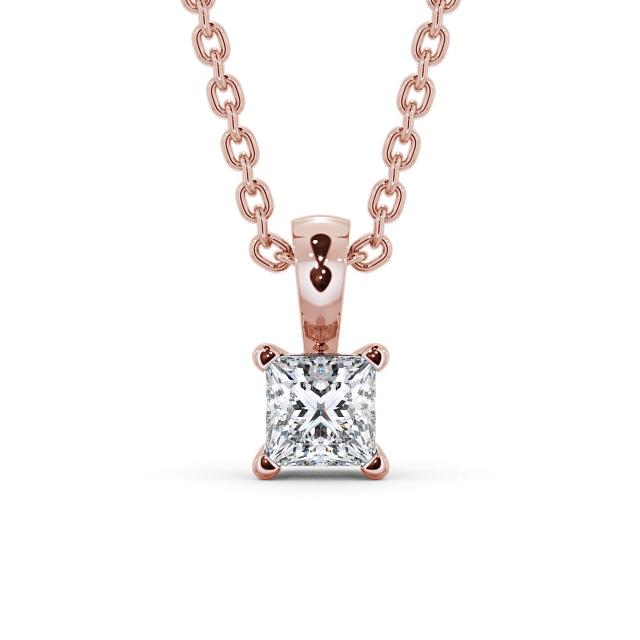 Princess Cut Classic Solitaire Pendant